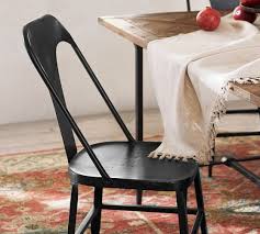 Maxx Metal Dining Chair Potterybarn Metal Dining Chairs Metal Chairs White Leather Dining Chairs