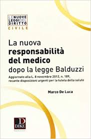 263 del 10 novembre 2012, la legge n. La Nuova Responsabilita Del Medico Dopo La Legge Balduzzi Amazon It De Luca Marco Libri