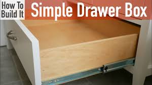 how to build a simple drawer box