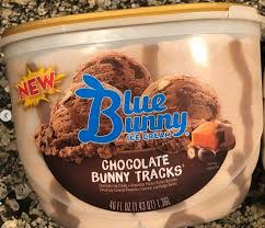 Blue Bunny Chocolate Bunny Tracks Ice Cream Ice Cream Chocolate Bunny Chocolate