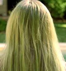 Hard water with high levels of copper, and chlorine to kill the copper, is a threat to blondes, says ionato. What To Do When You Have Green Hair From Chlorine Lunocet