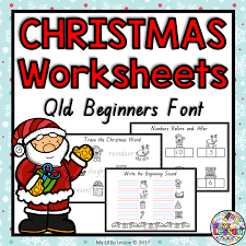 Christmas Worksheets Qld Beginners Font The Alphabet Tree