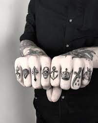Amazing Traditional Finger Tattoos By Jakubsettgast From Berlin Germany Hand Tattoos For Guys Men Finger Tattoos Knuckle Tattoos