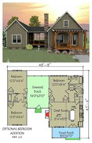 Plan 92318mx 3 Bedroom Dog Trot House Plan Vacation House Plans House Plans Dog Trot House Plans