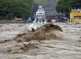 A large statue of the nandi bull is situated outside the temple door guarding the god's abode. Nearly 6 000 Missing A Month After Devastating Indian Floods Shiva The Destroyer Monsoon Rain Shiva