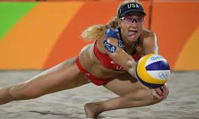 No, women are not required to wear bikinis to play beach volleyball at the olympics. Us Beach Volleyball Legend Kerri Walsh Jennings Fails To Make Olympics Olympic Games The Guardian