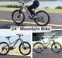 24 in. 7-Speed Girls and Boys Aluminum Alloy Mountain Bike ...