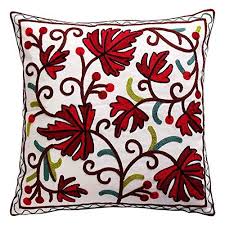 Oneslong Decorative Pillows Cover Embroidered 18x18 Inch Throw Pillow Cases Cover R Embroidered Throw Pillows Decorative Pillows Couch Throw Pillow Case Covers