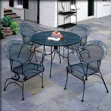 Meadowcraft Dogwood Barrel Wrought Iron Patio Set Wrought Iron Patio Set Wrought Iron Patio Furniture Vintage Patio