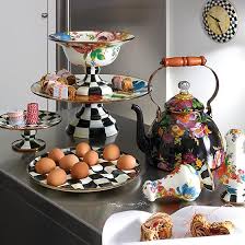 Maybe you would like to learn more about one of these? Mackenzie Childs Flower Market 3 Quart Tea Kettle Black