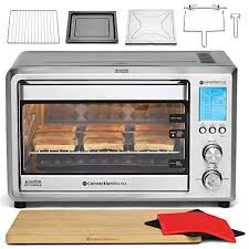 Convectionworks Hi Q Intelligent Countertop Oven Set 9 Slice Xl Convection Oven Toaster W Bamboo Cutt Countertop Oven Convection Toaster Oven Convection Oven