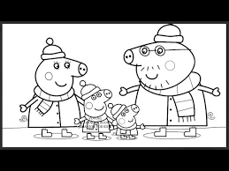 Arshi on june 11, 2019. Peppa Pig Family Cold Winter Days Kids Fun Art Activities Coloring Book Pages With Colored Markers Youtube