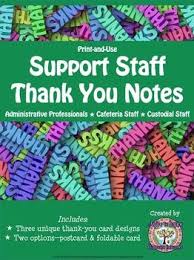 Model An Attitude Of Gratitude To Your Students Have Your Students Send A Note Of Paraprofessional Appreciation Education Support Staff Paraprofessional Gifts