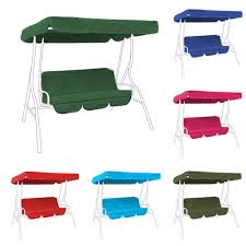 3 seat swing canopies seat quantity. Replacement 3 Seater Swing Seat Canopy Cover And Cushions Set Garden Hammock Ebay
