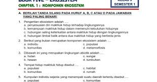 Feb 25, 2021 · soal tema 5 kelas 5. Download Soal Tematik Kelas 5 Semester 1 Tema 5 Subtema 1 Ekosistem Komponen Ekosistem Dunia Edukasi