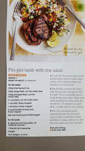 Slimming World Piri Piri Lamb With Rice Salad Healthy Lamb Recipes Lamb Recipes Rice Salad