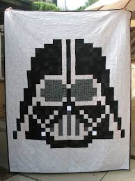 Yeoldesweatshop Star Wars Quilt Darth Vader Quilt Pixel Quilting