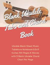 Amazon Com Blank Ukulele Tabs And Chord Book Ukulele Blank