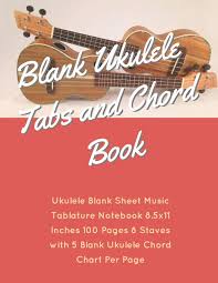 Amazon Com Blank Ukulele Tabs And Chord Book Ukulele Blank