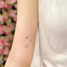 21 gorgeous snowflake tattoos to inspire your ink. Snowflake Tattoo On The Right Inner Arm