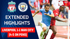 Read about liverpool v man city in the premier league 2020/21 season, including lineups, stats and live blogs, on the official website of the premier league. Liverpool 1 1 Man City 4 5 On Pens Jesus Bravo Shine In Shoot Out Fa Community Shield Youtube