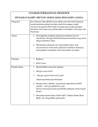 Sebagai mana di ketahui, ketika manusia mencapai usia dewasa, ia mempunyai kemampuan reproduksi dan. Doc Sop Pengisian Kms Posyandu Lansia Ve Doc Tarcy Taroreh Academia Edu