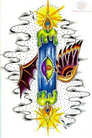 You can find candles with traditional skulls or as part of a cool candelabra piece. 60 Famous Candle Burning At Both Ends Tattoos Designs