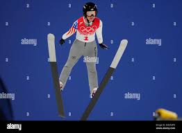 Anna Hoffmann, of the United States, soars through the air during the  womens normal hill individual ski jumping trial round at the 2022 Winter  Olympics, Saturday, Feb. 5, 2022, in Zhangjiakou, China. (