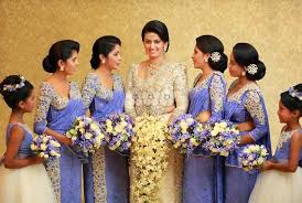 Sri Lankan Celebrity Weddings Indian Bridal Party Wedding Bridesmaids White Indian Wedding Dress