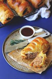 Sausage Rolls With Rosemary Golden Onion Street Food Monday The Sugar Hit Recipe Food Sausage Rolls Street Food