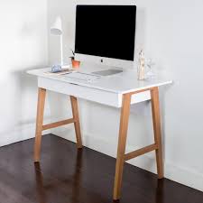 Amazon Com Wood Computer Desk With Drawer Great For Home Office Small Spaces Sturdy Solid Desk With Drawers Home Office Computer Desk Home Office Design