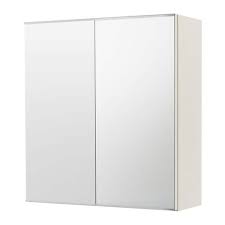 Ikea Lillangen Mirror Cabinet With 2 Doors White 60x21x64 Cm The Mirror Comes With Safety Fi Mirror Cabinets Bathroom Mirror Cabinet Bathroom Furniture Storage