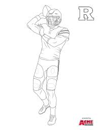 Print coloring pages by moving the cursor over an image and clicking on the printer icon in its upper right corner. Football Children S Activities Rutgers University Athletics