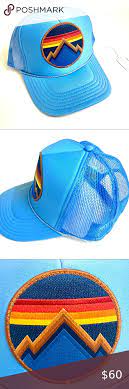 Aviator Nation Trucker Hat Mountain Nwt Aviator Nation Trucker Hat Mountain Patch Color Light Blue Nwt Never Aviator Nation Aviators Women Trucker Hat