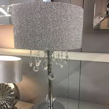 Sparkly Silver Mirrored Crystal Glass Droplets Glitter Floor Lamp Picture Perfect Home Glitter Furniture Sparkly Bedroom Glitter Lamp