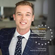 Honored to have been recognized as the 6th National Salesperson within  Raine & Horne Group last night.