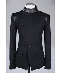 Future Fashion Avant Garde Coat Wrap Around Coat With Faux Leather Accents Follow Rickysturn Mens Fashion Mens Fashion Edgy Suit Fashion Mens Fashion Suits