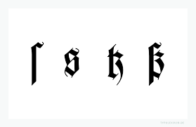 Gruß, hieß, ließ, strauß, stoß, heißt, fuß, fleiß. Die Ligatur Ss In Der Typografie Eszett Scharfes S