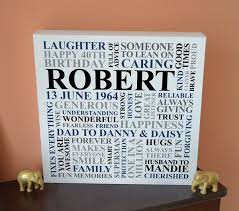 30th Birthday Presents For Him Uk Personalised Birthday Canvas 21st 30th 40th 50th 60th 70th 80th Word Cloud Art Gift Unique Typ Birthday Canvas 80th Birthday Gifts Personalized Birthday