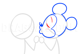 Use light, smooth strokes for sketching. How To Draw Minnie And Mickey Kissing Step By Step Drawing Guide By Dawn Dragoart Com