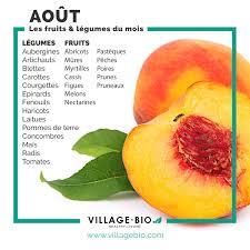 Fruits Legumes Aout Fruits Et Legumes Aliments Bons Pour La Sante Calendrier Fruits Et Legumes