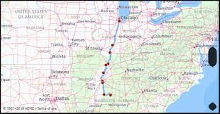 It ends in omaha, nebraska. What Is The Drive Distance From Chicago United States To Starkville United States Google Maps Mileage Driving Directions Flying Distance Fuel Cost Midpoint Route And Journey Times Mi Km
