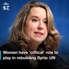 Women must be empowered to play a full role in building a new society in  #Syria and to bring stability to the shattered nation, the UN said Friday.  "We... are strongly urging