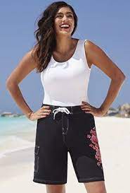 Plus Size Swimwear Plus Size Swimwear Board Shorts Swimsuit For Women Board Shorts