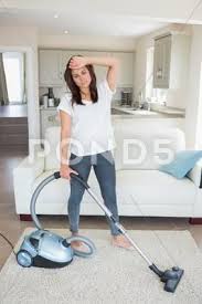 Tired Woman Hoovering The Living Room Stock Photos Ad Hoovering Woman Tired Living Hoovering Room Design Tutorials