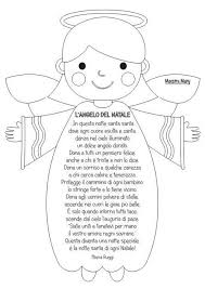 Poesia Di Natale Da Colorare Natale Bambini Di Natale Angelo Di Natale