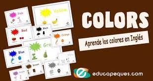 Recomendamos que se impriman para poder escribir o este juego est dirigido a estudiantes de primero de secundaria en adelante. Los Colores En Ingles Ejercicios Para Aprender Los Colores En Ingles