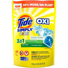 Stock up on laundry pods with this next deal! Tide Simply Pods Oxi Liquid Laundry Detergent Pacs Daybreak Fresh 43 Count Take 10 Off Your First Order