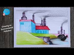 How To Draw Environmental Pollution Scenery For Beginners Step By Step Youtube Easy Drawings Drawing For Beginners Environmental Pollution