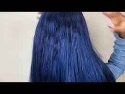 Bonjour, cela fait maintenant 4 ans que j'ai troqué ma couleur blonde (foncée) naturelle pour un noir bleuté profond. Coloration Bleu Nuit En 10miniutes Water Color Hair Method Ft Asteria Hair Youtube